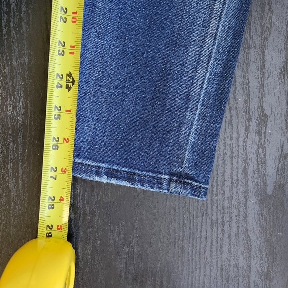 Gap Girlfriend High Rise Jeans Loose Cropped Boyfriend Boho Bohemian Denim 25 - Picture 6 of 9